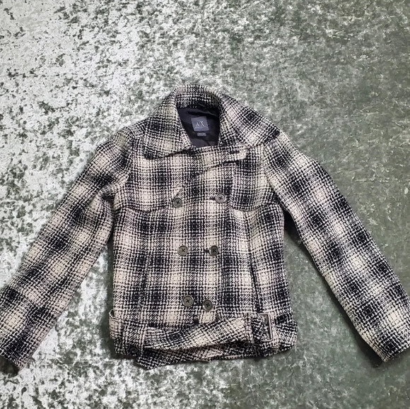 Armani Exchange Tweed Coat - Picture 1 of 8